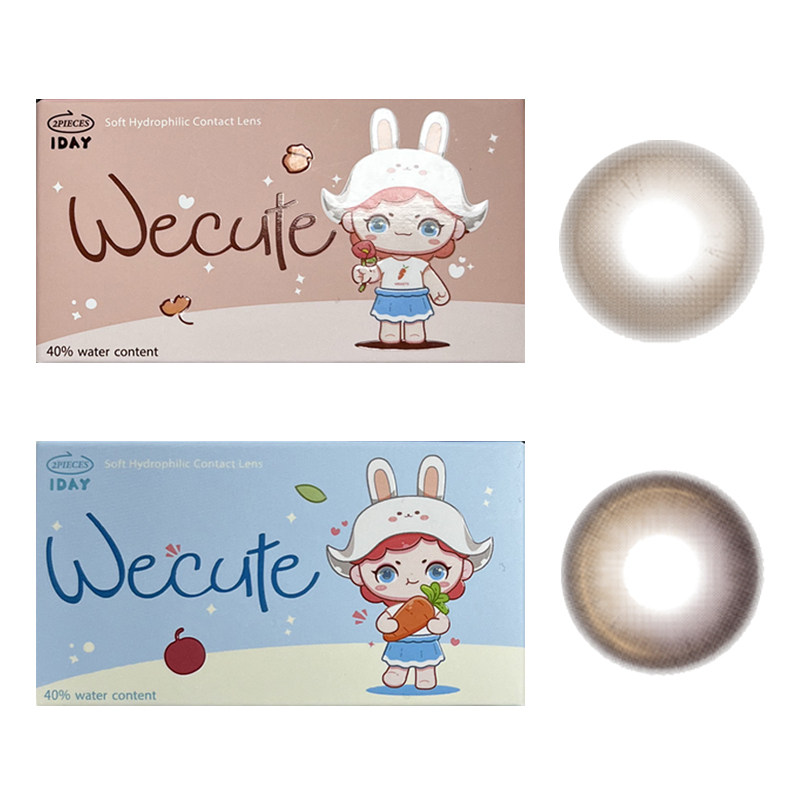 【Wecute日抛】品牌美瞳蔷薇紫暮色棕麦麦咖啡落日奶酪抹茶派焦糖