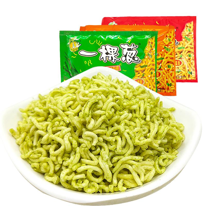 一棵葱点心面干脆面童年零食一颗葱方便面碎碎面2口味混装干吃面
