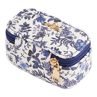 Fable青花瓷纹迷你首饰盒小众设计耳机项链戒指收纳便携高级感女