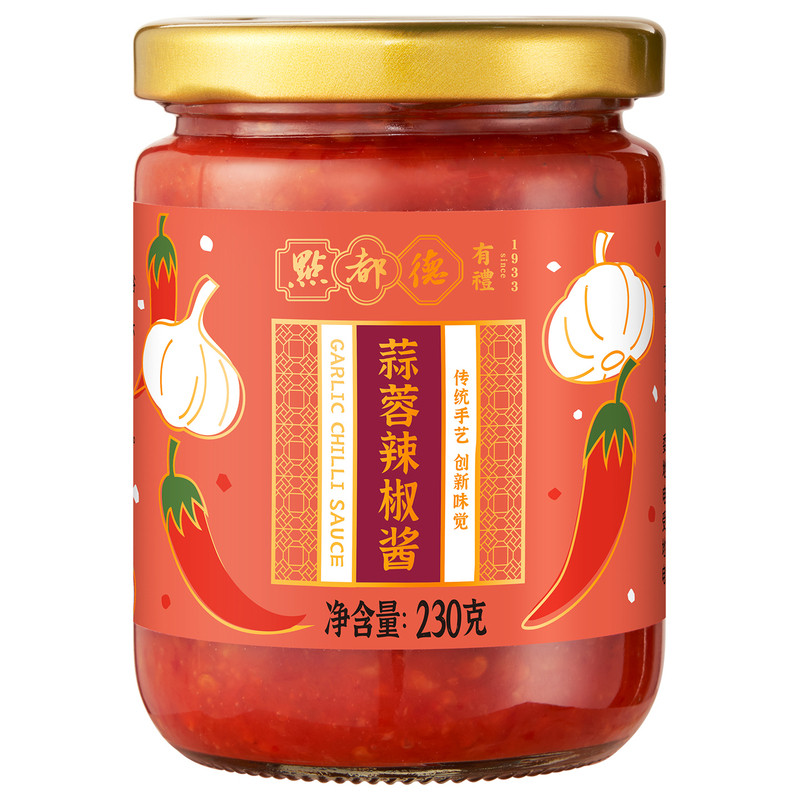 点都德茶楼同款蒜蓉辣椒酱香辣酱拌面拌饭调味酱料下饭广州特产