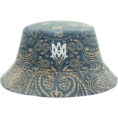 AMIRI佩斯利印花休闲渔夫帽