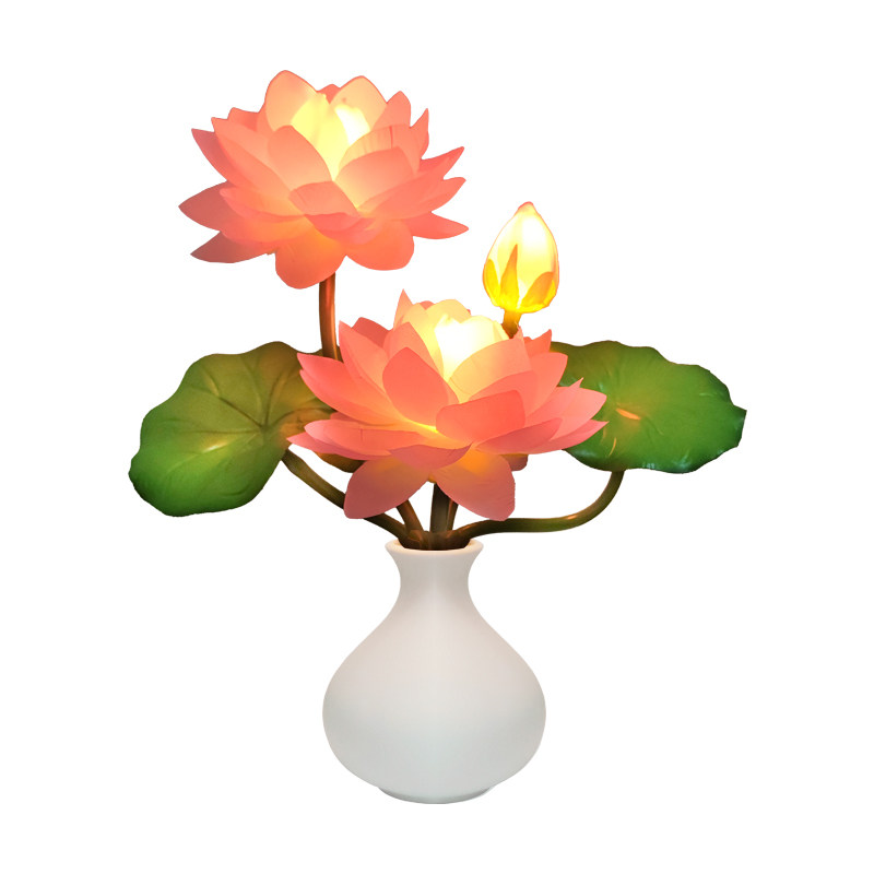 充电莲花灯LED佛供灯长明灯