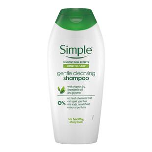 欧洲直邮英国Simple洗发水温和控油敏感头皮蓬松200ml正品清洁