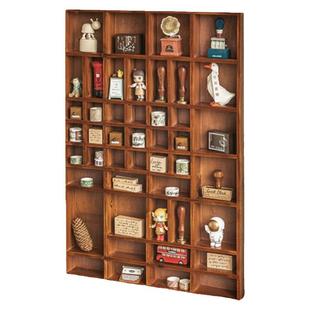 壁挂墙置物架手账胶带火漆印章盲盒泡泡玛特展示柜木质桌面收纳盒