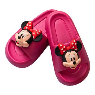 迪士尼联名米老鼠儿童卡通拖鞋夏季室内防滑男女童可外穿宝宝凉拖