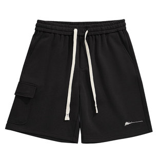 清仓特卖 hansca休闲短裤男夏季重磅宽松中裤运动五分针织卫裤潮