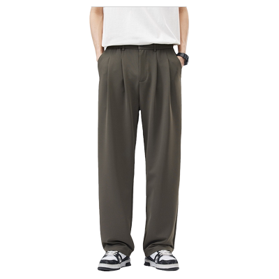 NBKY直筒春季新款垂感西装休闲裤