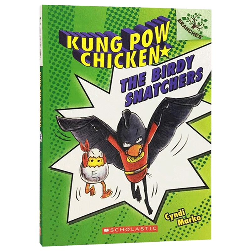 英文原版桥梁书 A Branches Book: Kung Pow Chicken#3: The BiRDY SNATCHERS功夫小鸡3:鸟人的掠夺者儿童外文书