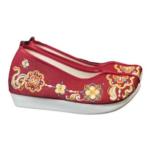 钦留皇宫原创汉服鞋【灼灼韶华】厚底内增高登云履重工刺绣款女鞋