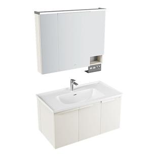 【铝合金系列】九牧卫浴铝合金智能浴室柜化妆洗漱盆洗脸陶瓷盆