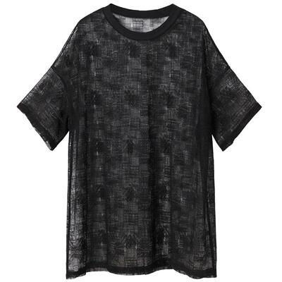 时尚蕾丝套头圆领百搭镂空蕾丝衫