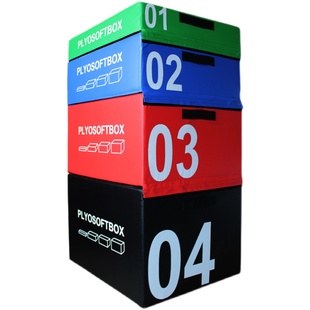 跳箱四合一软体家用儿童篮球体适能训练健身器材集训软式木质箱子