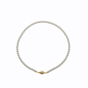 SOUL KNOT明星同款澳白高亮小米珠子珍珠项链高级细款DU家定制