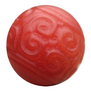 南红回纹珠散珠隔珠单珠天然配饰圆珠diy雕刻配珠玛瑙顶珠手工