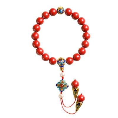 紫金砂念珠压襟十八子手串同款