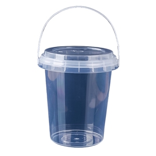 网红水果茶桶杯一次性芋泥桶手提冰粉奶茶饮料霸王桶1000ml大容量