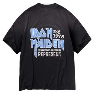 REPRESENT 25FW Iron Maiden联名周年纪念限定T恤
