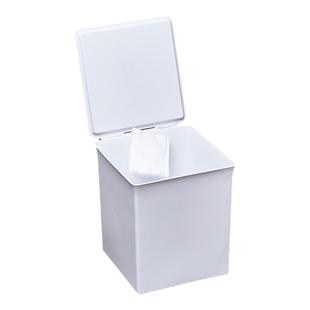 日本极简桌面垃圾桶家用客厅床头带盖桌上收纳桶卧室迷你创意小号