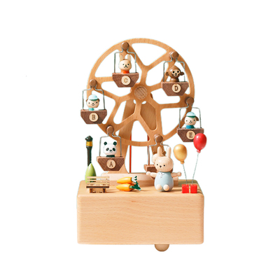 摩天轮音乐盒八音盒木质摆件