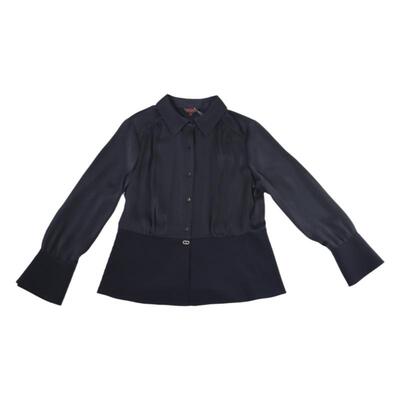 修身OL衬衣长袖缎面高级垂感衬衫