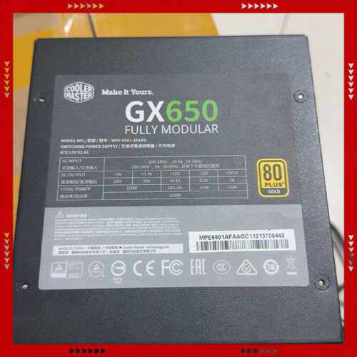 【问价】酷冷至尊GX650额定650w全模组电源 线束齐全 无拆无修