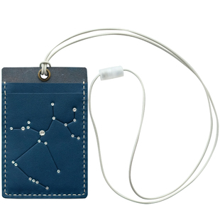 真皮工牌挂绳卡套星座复古门禁卡套公交卡卡套地铁牛皮卡套多卡位