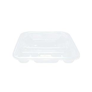 稷王谷1100ml分体四格餐盒*150套一次性饭盒带盖塑料加厚打包盒