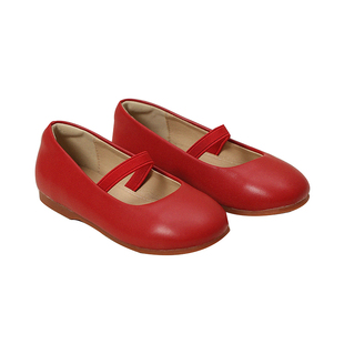 允儿妈女童2025春季新款多色平底鞋宝宝洋气公主鞋儿童一脚蹬皮鞋