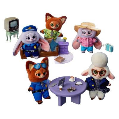 【预售】MINISO名创优品迪士尼疯狂动物城搪胶毛绒公仔盲盒摆件