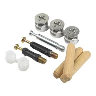 家具三合一连接件柜子固定卡扣衣柜抽屉家具锁扣螺丝五金配件大全