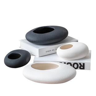 高级感装饰烟灰缸烟缸烟盒陶瓷用简约潮流时尚创意办公室轻奢大号