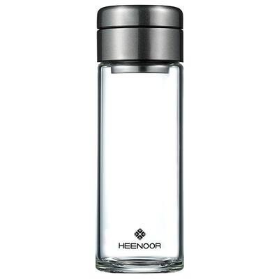 希诺玻璃杯单层茶水分离泡茶杯