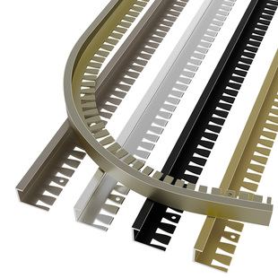 铝合金瓷砖收口条木地板鱼骨收边条卫生间垭口嵌入式封边条包边条