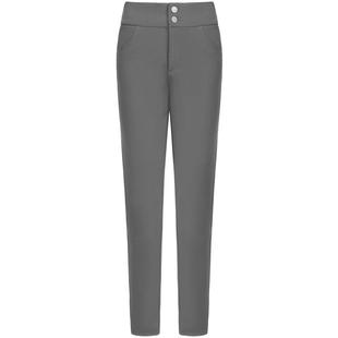 波司登奥莱女简约纽扣时尚直筒外穿长裤羽绒裤防风保暖修身显瘦