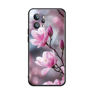 luckrider适用于realmegt2pro手机壳0pp0挂绳真我gt2pro花朵op0remegt2p0r软GT2Pr0外壳oopp防摔rmx3300浪漫R