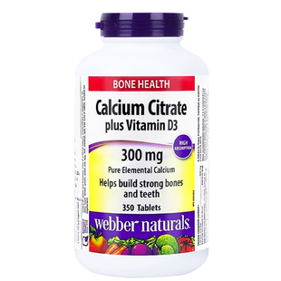 进口Webber柠檬酸钙片维生素D3有机钙片孕妇中老年补钙骨骼腿抽筋