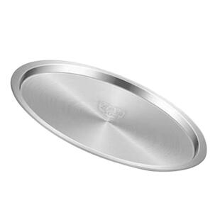 特厚锅盖304不锈钢桶盖子加厚圆形平面盖通用汤锅盖汤桶盖食品级