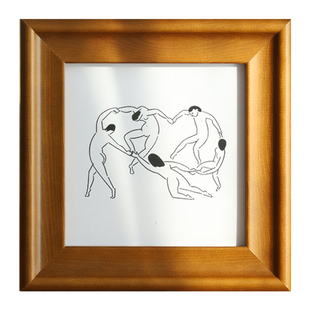 复古欧式漆面实木相框摆台正方形8寸7寸洗照片打印加做成画框挂墙