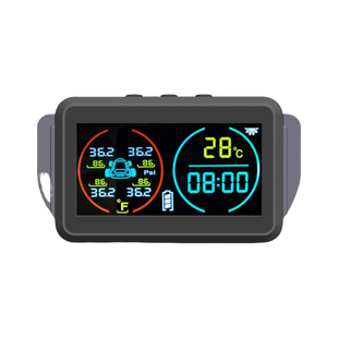 汽车胎压监测器轮胎压力侦测器气压检测系统太阳能充电无线免接线