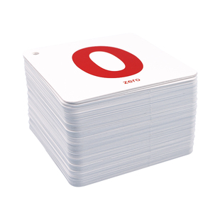 可水洗数字卡片0-1-100幼儿园童识数卡宝宝早教认知卡撕不烂玩具