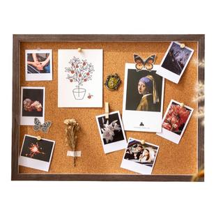 【拍立得照片墙】新年软木板实木相框创意DIY挂宿舍展示架饰背景