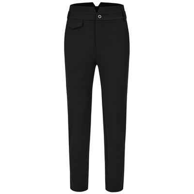 高腰通勤直筒曼德诗九分裤