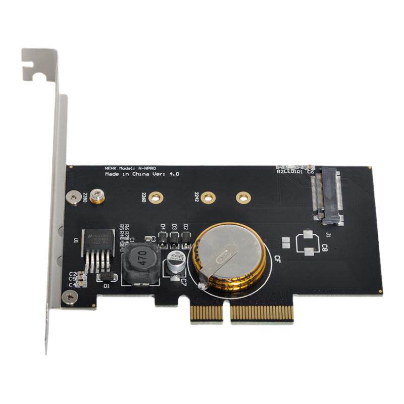 NGFF断电保护NVMe PCIe M.2 NGFF SSD转PCIe x4转接卡半高双挡板
