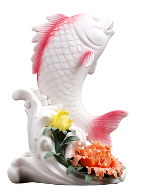 富贵有余｜陶瓷锦鲤鱼招财礼物