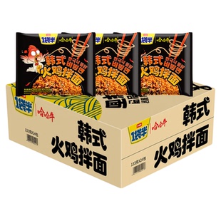 今麦郎一袋半火鸡面芝士泡面韩式干拌面整箱袋装速食方便面DC1