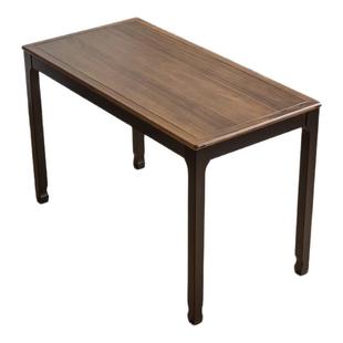 乌金木实木茶桌现代简约家用泡茶茶台餐桌两用客厅茶桌椅书桌组合