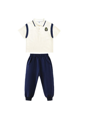 小学生校服春秋季短袖长裤套装幼儿园园服英伦学院风纯棉运动班服