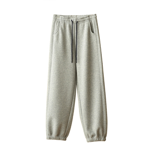 490g 女士刷毛一体加绒收口长裤 加厚保暖运动卫裤 秋冬款 女装