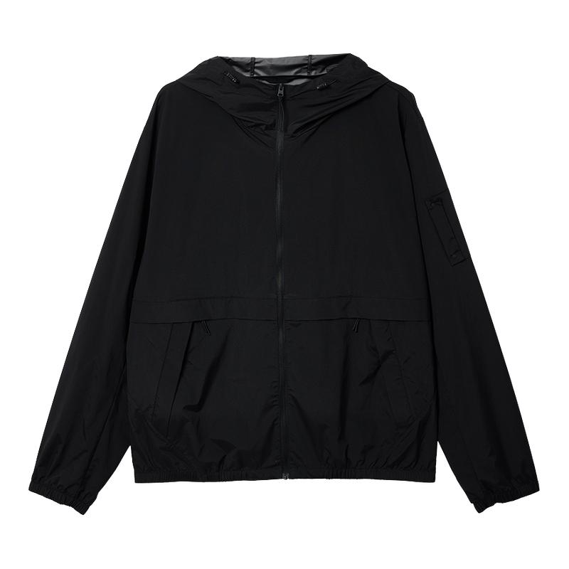 杰克琼斯奥特莱斯男装夏季夹克抽绳连帽拉链门襟时尚百搭舒适潮
