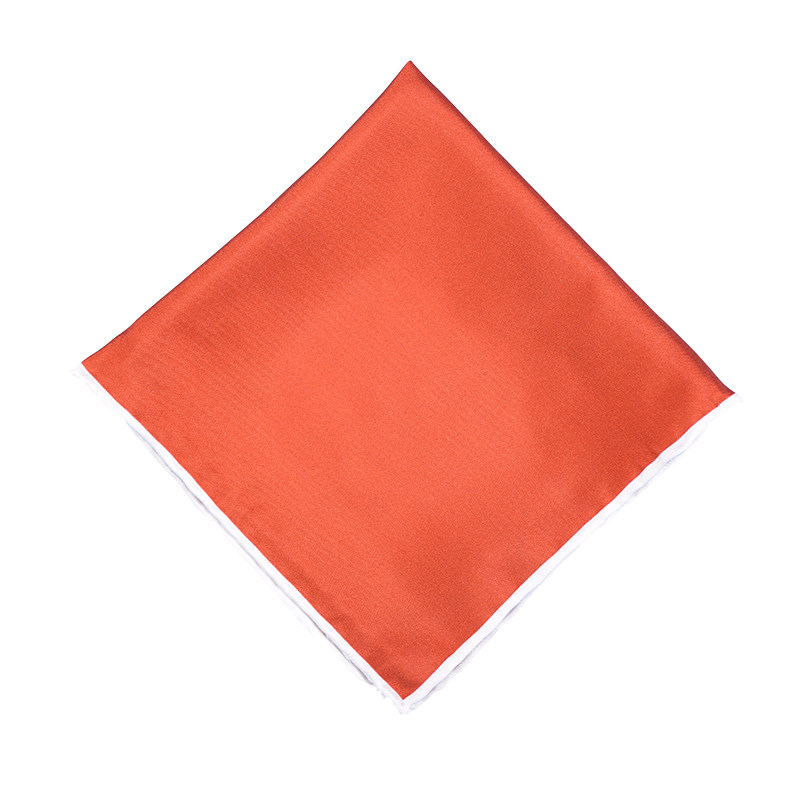 Pocket Square英国大牌真丝口袋巾新郎结婚纯色方巾多色手工卷边